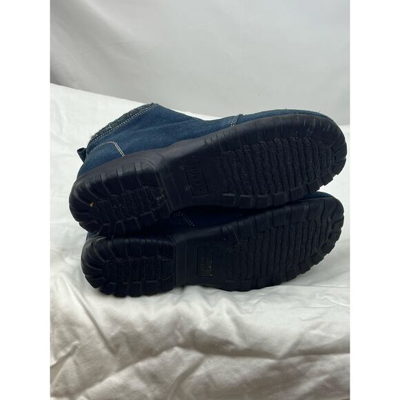 Propet Women’s Size 8 Blue Delaney Suede Ankle Booties Zip Up Comfort Shoes - Picture 6 of 11